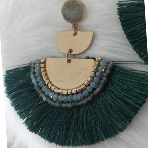 New Fringe Tassel Dangle Earrings - Picture 2 of 3